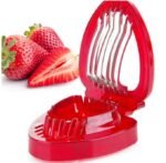 Red Strawberry Slicer Plastic Fruit Carving Tools Salad Cutter Berry Strawberry Cake Decoration Cutter Kitchen Gadgets - Image 9