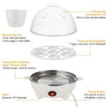 Electric Egg Cooker, 7 Egg Capacity Multi Function Egg Boiler With Auto Shut Off, Measuring Cup & Egg - Image 10