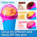 500ml Large Capacity Slushy Cup Summer Squeeze Homemade Juice Water Bottle Quick-Frozen Smoothie Sand Cup Pinch Fast Cooling Magic Ice Cream Slushy Maker Beker Kitchen Gadgets - Image 9