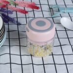 Mini Electric Garlic Chopper 8.45OZ Cordless Garlic Mincer Food Chopper Rechargeable Food Blender Chili Nut Onion Pepper Meat Ginger Food - Image 3