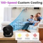 1Pc Desk Fan Battery Operated Wall Mounted Fan Rechargeable Mini Desk Fan With Tilting Angle For Home Office Travel - Image 9