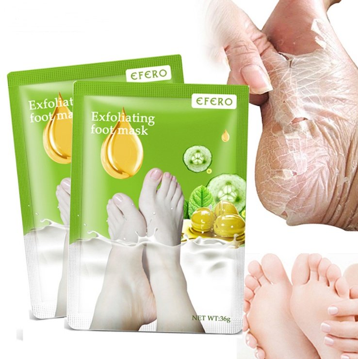 965513019444.jpg Exfoliating Foot Mask Foot SPA Pedicure Socks Removing Dead Skin Whitening Heels Feet Peeling Anti Cracked Foot Skin Care - Image 1