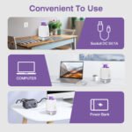 1Pc Plug-in Mosquito Zapper For Summer Max 1076Sq.Feet Range Electric Fly Zapper With 3 Modes Mosquito Killer Lamp For Indoor Outdoor - Image 5