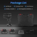 130000RPM Cordless Mini Blower, 1000W Powerful Motor With Turbo Tech - 550g Wind Pressure&600g Blowing Force, 64mm Air Output For Heavy Debris Cleaning - Image 2