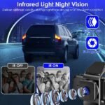 1080P FUD 3 Channel WiFi Dash Cam 170° Wide Angle Triple Car Camera With IR Night G-Sensor Motion Detection Loop Recording App Control Support 128G Max - Image 4