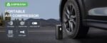 AMPBANK AT004 Smart Portable Tire Air Pump For Cars, Motorcycles, Bicycles And Balls With Pressure Gauge And LED Screen For Fast Inflation - Image 2
