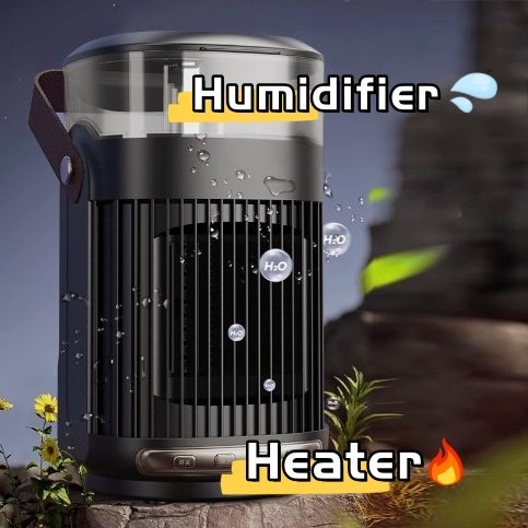 9d078d3d-9c23-4da9-9947-f3651f800cfe.jpg 2 In 1 Portable Heaters And Indoor Humidifier Household Warm Air Blower High Power Room Heater For Home Office - Image 1