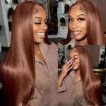 13x4 HD Lace Front Wig, Human Hair, Natural Brazilian Brown Wig, Women's Unprocessed Virgin Hair Wig - Image 2