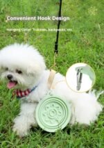 3-in-1 Pet Travel Collapsible Bowl Foldable Slow-Feeder With Strong Suction Cups  Portable Silicone Dog Bowl With Hook For Hanging On Collar-Backpack - Image 9