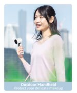 Portable Handheld Fan, Speed Adjustable Turbo Mini Fan, Reduced Temperature Mode, Rechargeable Digital Display Foldable - Image 2
