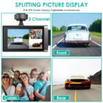 2K Car DVR 3 Channel Dash Cam Camcorder Camera Recorder With 140 Degree Angle GPS WiFi Night Vision G-sensor Loop Recording Parking Monitor - Image 10