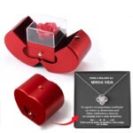 Fashion Jewelry Box Red Apple Christmas Gift Necklace Eternal Rose For Girl Mother's Day... - Image 6
