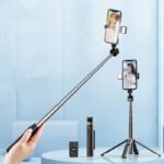 Quadrupod Double Fill Light Mobile Phone Bluetooth-compatible Selfie Stick - Image 2