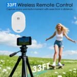 Vlog Selfie Monitor Screen Magnetic Rear Camera Phone Monitor Wireless Selfie Monitor Screen With 33FT Remote For Vlog Live Stream Compatible With IOS Android - Image 3
