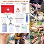 125Pcs Survival Kits Professional Emergency Survival Gear Tactical First Aid Kit Supplies For Outdoor Adventure Camping Hiking Hunting - Image 9