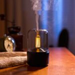 Atmosphere Light Humidifier Candlelight Aroma Diffuser Portable 120ml Electric USB Air Humidifier - Image 5