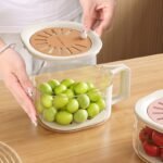 Cute Watermelon-shaped Draining Basket For Home Use - Image 7
