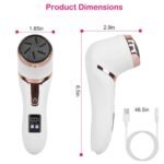 17Pcs Electric Foot Callus Remover With Vacuum Foot Grinder Rechargeable Foot File Dead Skin Pedicure Machine With 3 Grinding Heads 2 Speeds Foot Care Tool - Image 6
