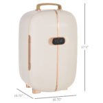Portable Skincare Fridge with LED Display, 12L Mini Fridge for Beauty, Makeup and Cosmetics, Small Refrigerator Cooler for Bedroom, Home Office, Desktop, White - Image 5
