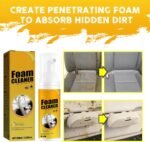 2Pcs Multipurpose Foam Cleaner Spray 100ml, Foam Cleaner For Car And House Lemon Flavor, All-Purpose Household Cleaners For Car And Kitchen - Image 4