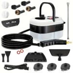 Handheld Steam Cleaner, Steamer For Cleaning, 2500W Pressurized Steam Cleaner With 1.2L Water Tank And 12 Attachments,