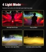 2pcs M5 Spotlight Ultra Bright LED Fog Lights, Headlights, Motorcycles, Cars, Projectors, Waterproof - Image 9