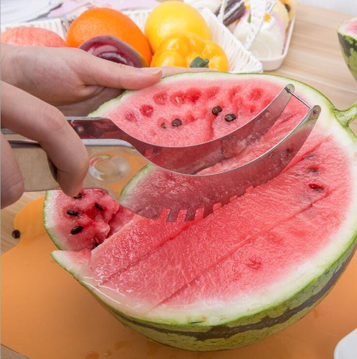 b9e797d5-c12f-4843-8bb9-c16bfd8beb44.jpg Stainless Steel Cutter For Watermelon Hami Melon Pitaya Pawpaw - Image 1