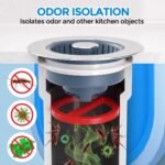 Sink Drain Strainer  Sink Stopper Kitchen Drain, 3 In 1 Kitchen Sink Drain Strainer With Anti Clogging Basket Kitchen Gadgets - Image 5
