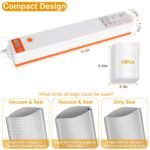 Electric Vacuum Sealer Machine Household Automatic Food Vacuum Sealer Quick Sealing System Machine For Food Dry Moist Food - Image 7