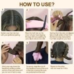 Satin Heatless Hair Curler, Lazy Natural Soft Wave DIY Heatless Curls For Sleep In Overnight, For All Hair Types - Pink - Image 6