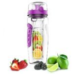 Fruit Infuser Water Bottle 32OZ Juice Shaker Sport W& Flip Top Lid Anti-Slip Grips For Office Home Sport Running Walking Hiking - Image 6