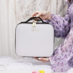Smart LED Cosmetic Case With Mirror Cosmetic Bag Large Capacity Fashion - Image 4