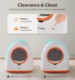 60L Automatic Cat Litter Box, Smart App Control, Deodorizing, Infrared Sensor, Suitable For Multiple Cats - Image 2