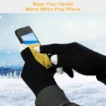 Unisex Touch Screen Gloves Full Finger Winter Warm Knitted Gloves For Warmth Running Cycling Camping Hiking - Image 10