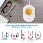 1Pc Coffee Mug Warmer Cup Warmer Auto Shut Off Coffee Tea Milk Electric Heater Pad Office Home Desk Electric Beverage Warmer Mat - Image 9