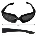 1 Pairs Motorcycle Sports Biker Riding Glasses Wind Resistant Eye Protection Sports Goggles Cycling Glasses Sunglasses Grey Color(TK/TMEU For Self-pickup) - Image 3