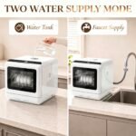 Portable Countertop Mini Dishwasher, 1.6 Gal Water Tank, 5 Wash Programs, Air-Dry Function - Image 8