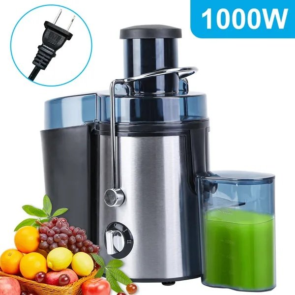 ced120b5-8c01-4a11-8b6b-5d38f39434af.jpg 1000W Centrifugal Juicer Juice Extractor With 2 Speeds 3.6in Wide Feed Chute 17Oz Juicer Cup 54Oz Pulp Collector Electric Juicer For Fruits Vegetables - Image 1