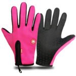 Full Finger Touch Screen Zipper Ski Gloves - Image 6