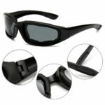 1 Pairs Motorcycle Sports Biker Riding Glasses Wind Resistant Eye Protection Sports Goggles Cycling Glasses Sunglasses Grey Color(TK/TMEU For Self-pickup) - Image 5