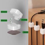 Magnetic Cable Clip Under Desk Cable Management Adjustable Cord Holder Wire Organizer And Cable Management Wire Keeper - Image 6