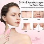 Neck Face Massager, Skin Care Face Massage Tool, 3-in-1 Facial Massager, Face Sculpting Tool With Thermals, Vibration - Image 6