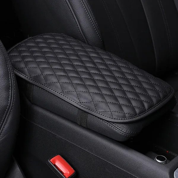 d328b3a7-e5c9-4101-8f81-3b22f80e356b.jpg Car Armrest Pad Cover PU Leather Auto Center Console Seat Box Cover Protector Car Accessories Armrest Cushion Pad - Image 1