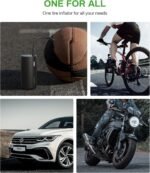 AMPBANK AT004 Smart Portable Tire Air Pump For Cars, Motorcycles, Bicycles And Balls With Pressure Gauge And LED Screen For Fast Inflation - Image 4