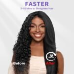Hair Straightener Brush, Ionic Plus Steam Straightening Brush For Smooth, Anti-frizz Hair, Anti-Scald Ceramic Straightening Comb - Image 8