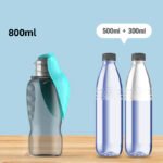 800ml Dogs Water Bottle Portable High Capacity Leakproof Pet Foldable Drinking Bowl - Image 10