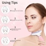 Neck Face Massager, Skin Care Face Massage Tool, 3-in-1 Facial Massager, Face Sculpting Tool With Thermals, Vibration - Image 4