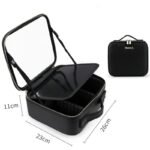 Smart LED Cosmetic Case With Mirror Cosmetic Bag Large Capacity Fashion - Image 9