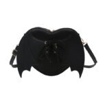 Heart Shape Bag Strap Design Bat Wings One Shoulder Crossbody Bag - Image 4