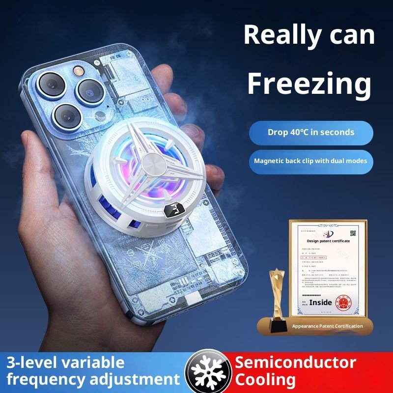 e257c45a-749d-4997-9660-361ac60b3a57_trans.jpeg Magnetic Phone Cooler QY02 Semiconductor Back Clip - Image 1